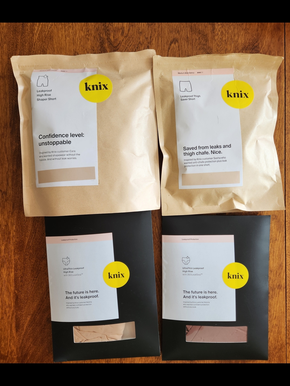 Knix Bundle Of 4 Leakproof Size XXXL